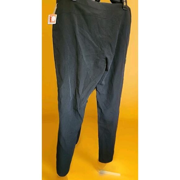 Eileen Fisher Womens Silk Blend Trouser Pants Large Black Straight Leg New A122 - Picture 4 of 7